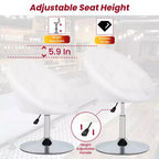 BestMassage Vanity Chair Modern Swivel Makeup Chair with Adjustable Height Accent Chair