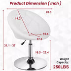 BestMassage Vanity Chair Modern Swivel Makeup Chair with Adjustable Height Accent Chair