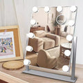 Slimoon Hollywood Vanity Mirror with 12 LED Dimmable Lights in White