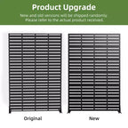 72 H47W Dovelina Black Metal Planter Box with Trellis Privacy Screen for Caf Patio,Garden & Balconies