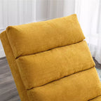 Linen Massage Chaise Lounge Indoor with Remote Control,Ergonomic Electric Massage Long Lounger with 5 Modes for Office