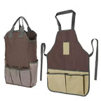 Unique Bargains Oxford Cloth Multi-Purpose Garden Tool Bag with Apron 1 Set