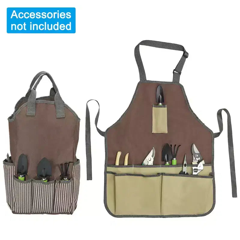 Unique Bargains Oxford Cloth Multi-Purpose Garden Tool Bag with Apron 1 Set