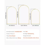 VEVOR Wedding Arch Backdrop Stand, Set of 3, Metal Stable Stand with Case Connection & Chassis Crossbar Design
