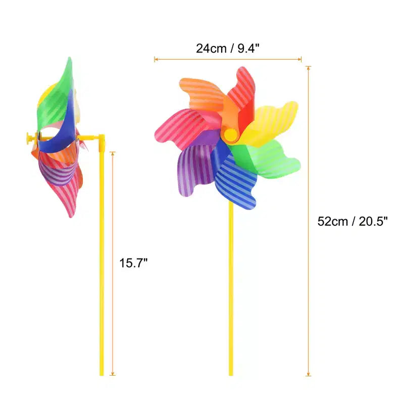 Unique Bargains Wind Outdoor Garden Pinwheels