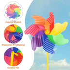 Unique Bargains Wind Outdoor Garden Pinwheels