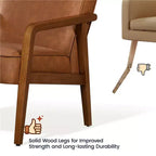 Yaheetech Set of 2 Extra-Wide Faux Leather Lounge Chair