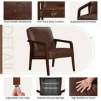 Yaheetech Set of 2 Extra-Wide Faux Leather Lounge Chair