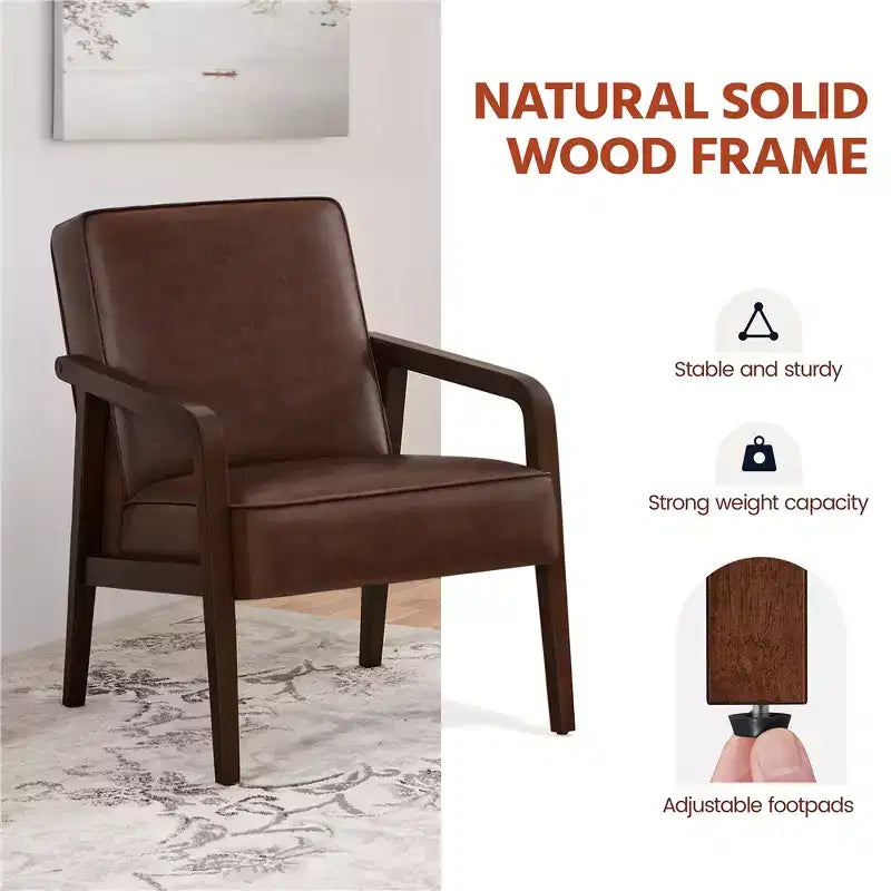 Yaheetech Set of 2 Extra-Wide Faux Leather Lounge Chair