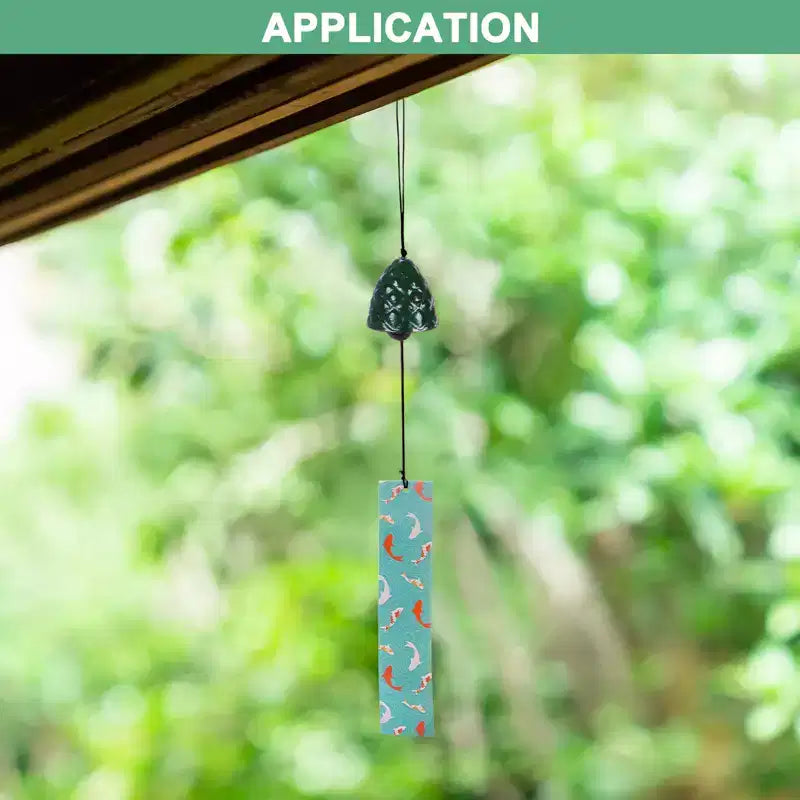 Unique Bargains Metal Vintage Outdoor Wind Chime 2 x 18.3 Bronze Tone 1 Pack