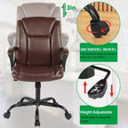 BestMassage Office Chair Executive Chair with Breathable PU Leather Rolling Casters