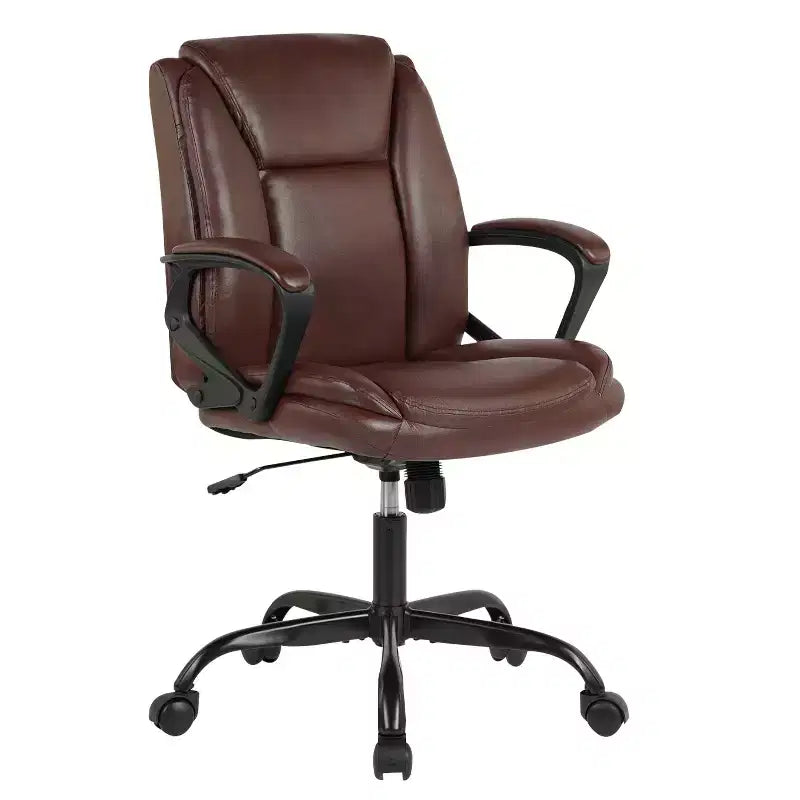 BestMassage Office Chair Executive Chair with Breathable PU Leather Rolling Casters