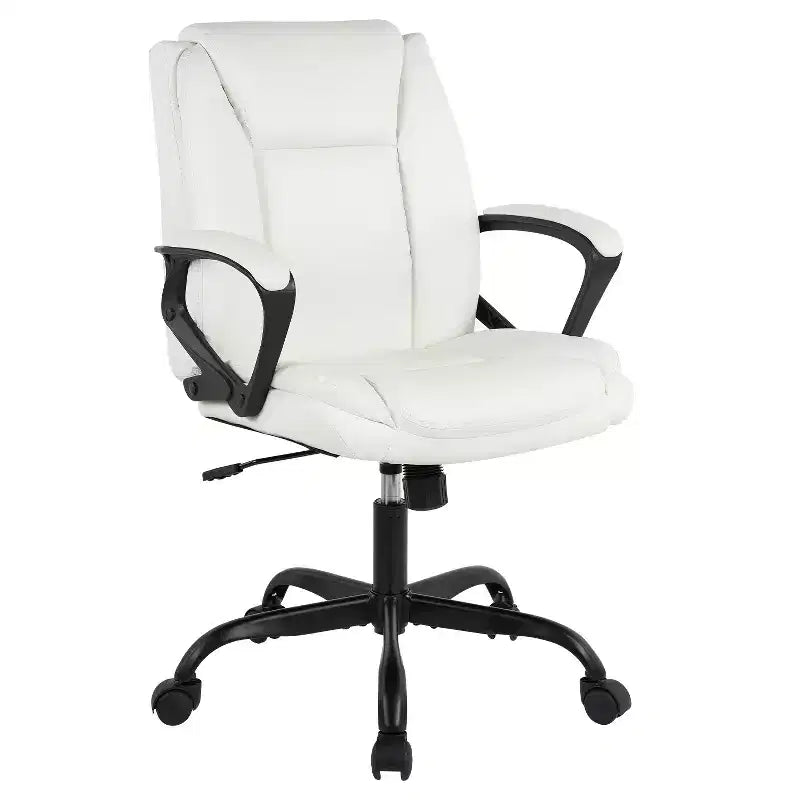 BestMassage Office Chair Executive Chair with Breathable PU Leather Rolling Casters