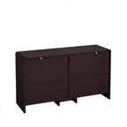 6 Drawers Rattan Dresser Chest, Arc Shaped Corner Rattan Storage Cabinet for Living Room Bedroom -ModernLuxe