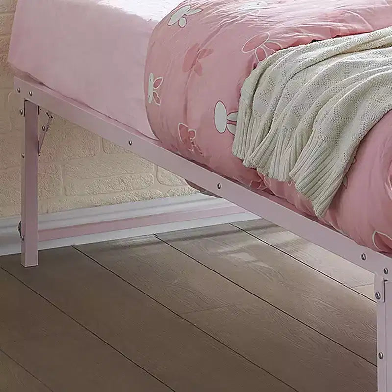Kings Brand Furniture Twin Size Metal Pop up Trundle Day Bed Frame with Wheels- Sturdy and Elegant Space-Saving Solution