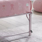Kings Brand Furniture Twin Size Metal Pop up Trundle Day Bed Frame with Wheels- Sturdy and Elegant Space-Saving Solution