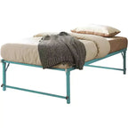Kings Brand Furniture Twin Size Metal Pop up Trundle Day Bed Frame with Wheels- Sturdy and Elegant Space-Saving Solution