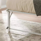 Kings Brand Furniture Twin Size Metal Pop up Trundle Day Bed Frame with Wheels- Sturdy and Elegant Space-Saving Solution