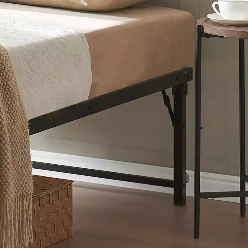 Kings Brand Furniture Twin Size Metal Pop up Trundle Day Bed Frame with Wheels- Sturdy and Elegant Space-Saving Solution