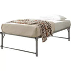 Kings Brand Furniture Twin Size Metal Pop up Trundle Day Bed Frame with Wheels- Sturdy and Elegant Space-Saving Solution