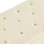 GDFStudio Peter Velvet Tufted Upholstered 48 Ottoman with Nail and Wood Legs