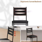 Bar Stools Set of 2/4, Faux Leather Bar Chair with Back, Thick Cushion, Upholstered Counter Height Bar Stools with Footrest for Kitchen Island