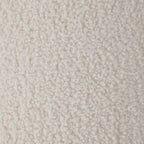 Ornavo Home Donovan Round Tufted Boucle Storage Ottoman - White