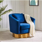 Joaquin Swivel Barrel Chair - SFV4765 - Safavieh Couture