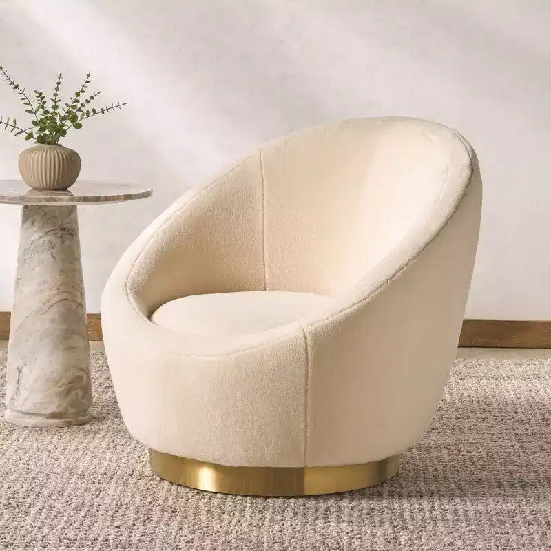 Pippa Faux Shearling Chair - SFV4728 - Safavieh Couture