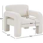 Petey Corduroy Accent Chair - SFV5109 - Safavieh Couture