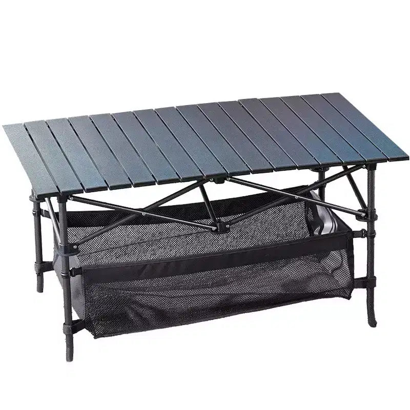 The Lakeside Collection Outdoor Portable Folding Camping Table With Storage Bag -