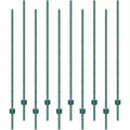 VEVOR 6 Feet Fence Post, 10 Pack T-Post Heavy Duty Metal Fence Posts, Sturdy Steel Fence Stakes for Garden Yard,Lawn,Farms and Outdoor Wire Fencing