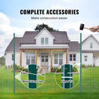 VEVOR 6 Feet Fence Post, 10 Pack T-Post Heavy Duty Metal Fence Posts, Sturdy Steel Fence Stakes for Garden Yard,Lawn,Farms and Outdoor Wire Fencing