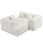 Whisen 101.2 Sectional Sofa Full-Compressed Sofa Modular Sofa Couch Free-combined Sofa