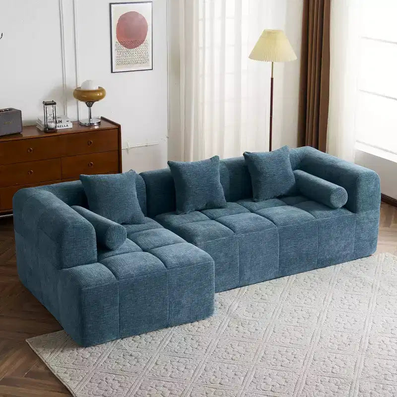 Whisen 101.2 Sectional Sofa Full-Compressed Sofa Modular Sofa Couch Free-combined Sofa