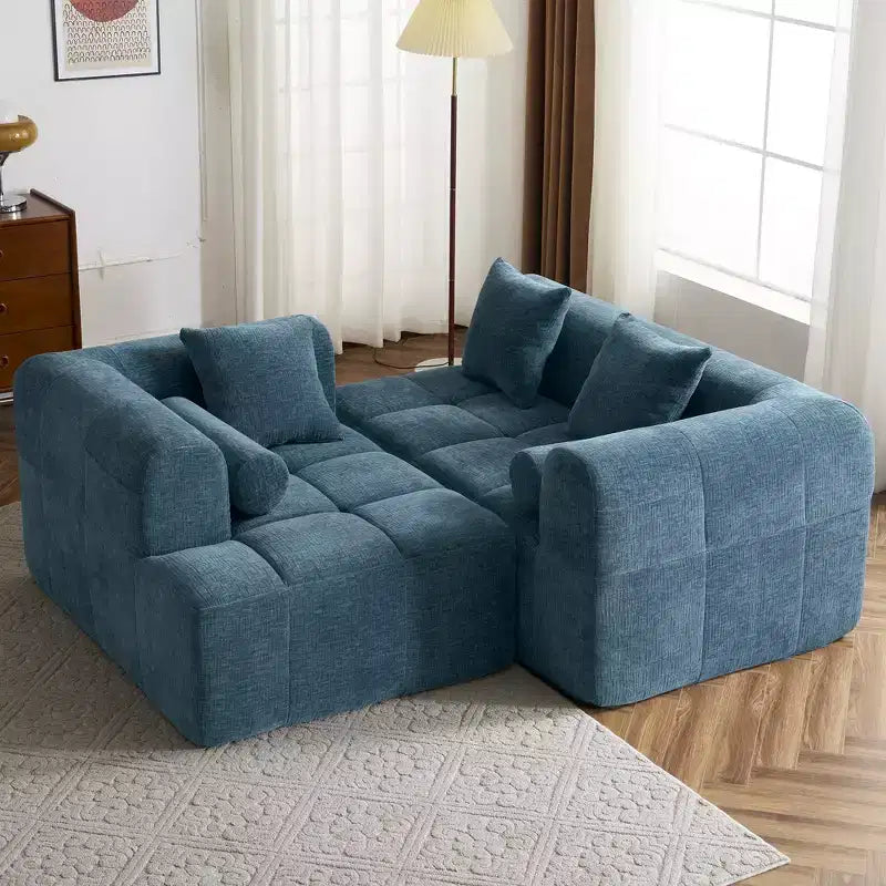 Whisen 101.2 Sectional Sofa Full-Compressed Sofa Modular Sofa Couch Free-combined Sofa
