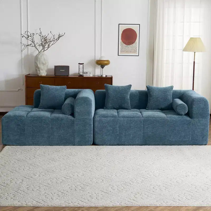 Whisen 101.2 Sectional Sofa Full-Compressed Sofa Modular Sofa Couch Free-combined Sofa