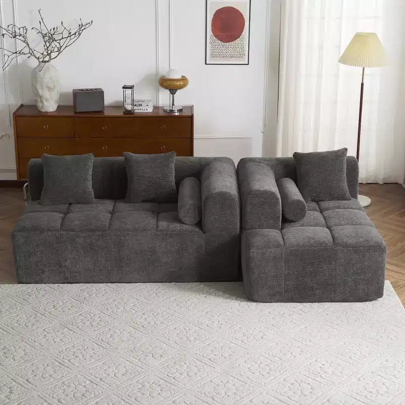 Whisen 101.2 Sectional Sofa Full-Compressed Sofa Modular Sofa Couch Free-combined Sofa