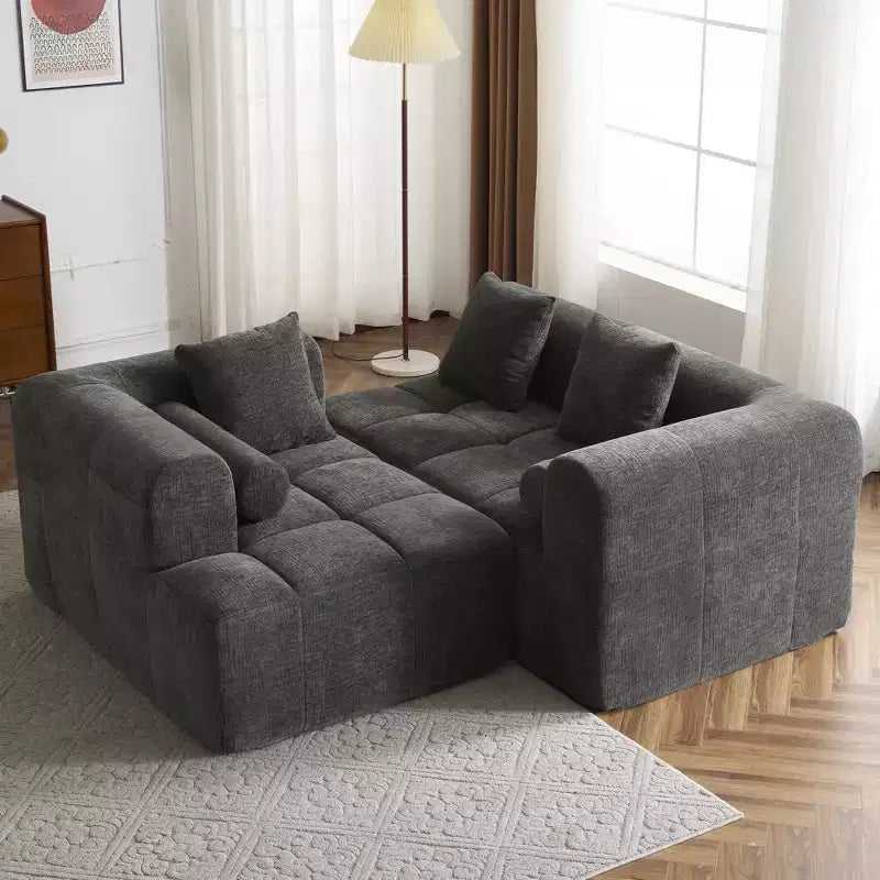 Whisen 101.2 Sectional Sofa Full-Compressed Sofa Modular Sofa Couch Free-combined Sofa