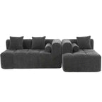 Whisen 101.2 Sectional Sofa Full-Compressed Sofa Modular Sofa Couch Free-combined Sofa