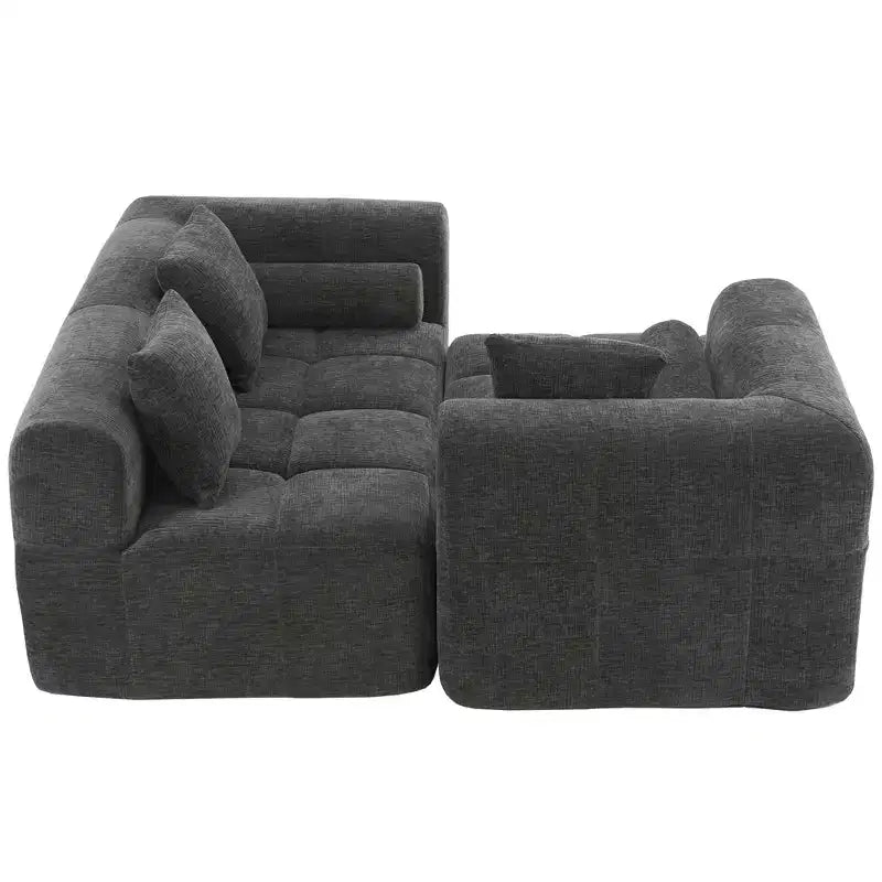 Whisen 101.2 Sectional Sofa Full-Compressed Sofa Modular Sofa Couch Free-combined Sofa