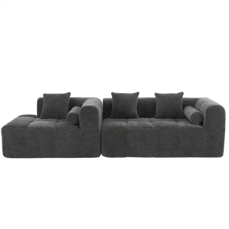 Whisen 101.2 Sectional Sofa Full-Compressed Sofa Modular Sofa Couch Free-combined Sofa