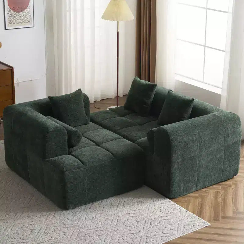 Whisen 101.2 Sectional Sofa Full-Compressed Sofa Modular Sofa Couch Free-combined Sofa