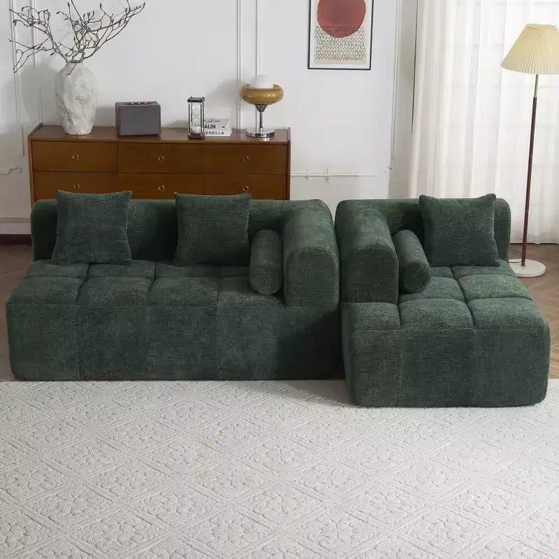 Whisen 101.2 Sectional Sofa Full-Compressed Sofa Modular Sofa Couch Free-combined Sofa