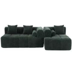 Whisen 101.2 Sectional Sofa Full-Compressed Sofa Modular Sofa Couch Free-combined Sofa