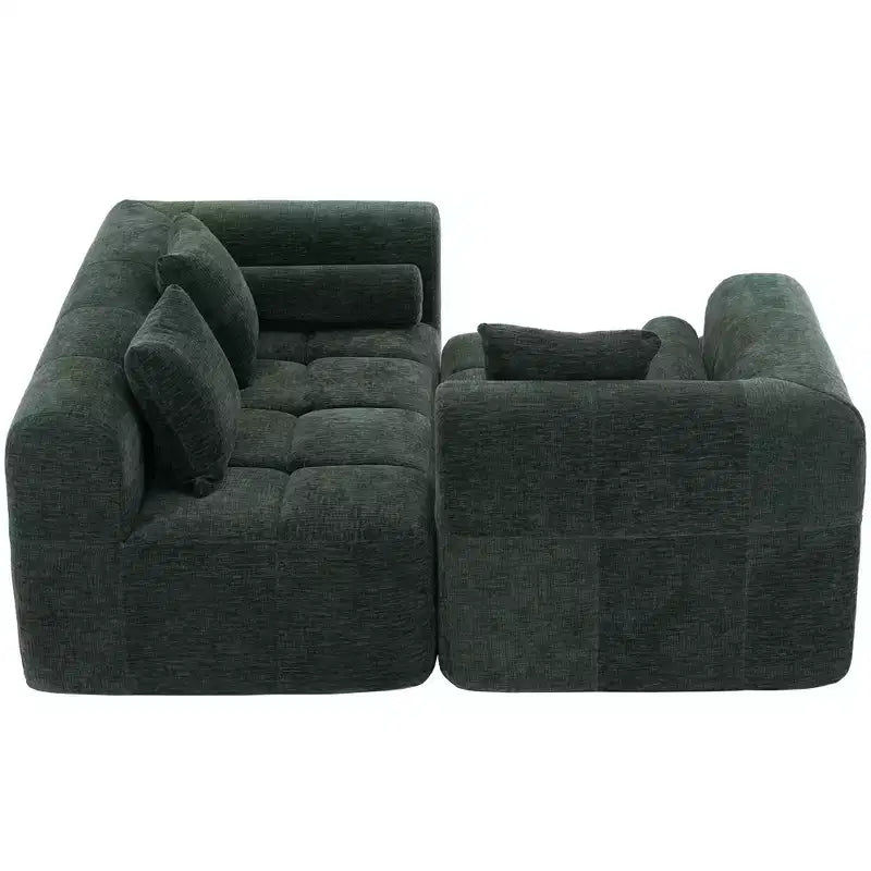 Whisen 101.2 Sectional Sofa Full-Compressed Sofa Modular Sofa Couch Free-combined Sofa
