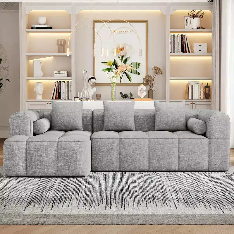 Whisen 101.2 Sectional Sofa Full-Compressed Sofa Modular Sofa Couch Free-combined Sofa