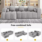 Whisen 101.2 Sectional Sofa Full-Compressed Sofa Modular Sofa Couch Free-combined Sofa