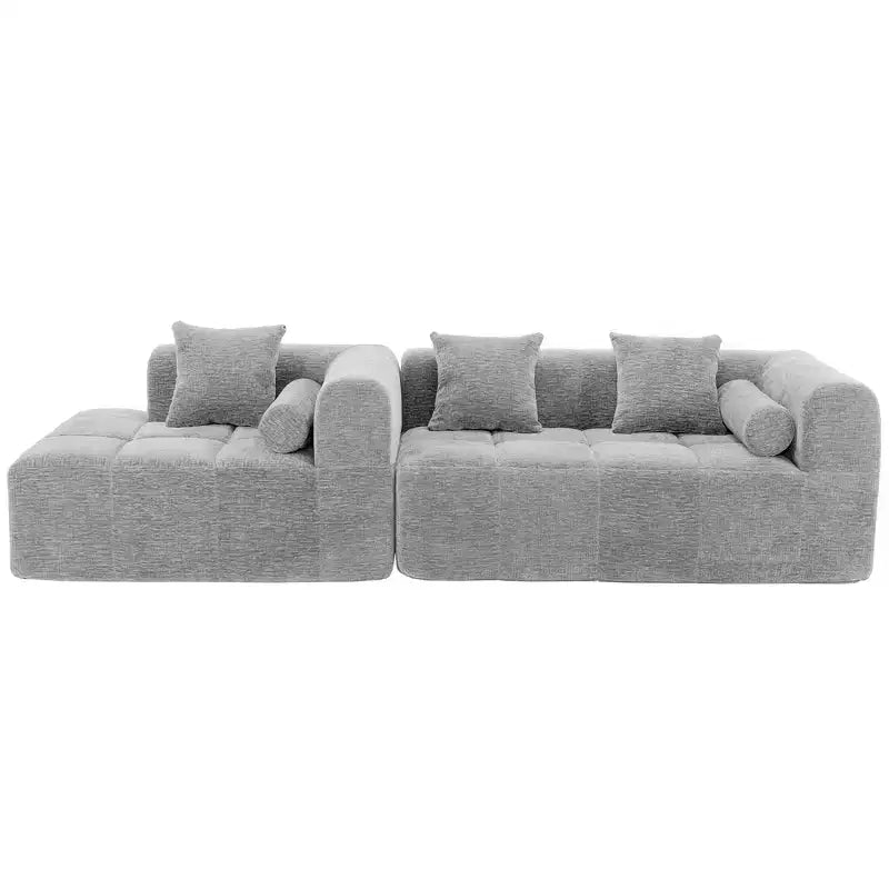 Whisen 101.2 Sectional Sofa Full-Compressed Sofa Modular Sofa Couch Free-combined Sofa
