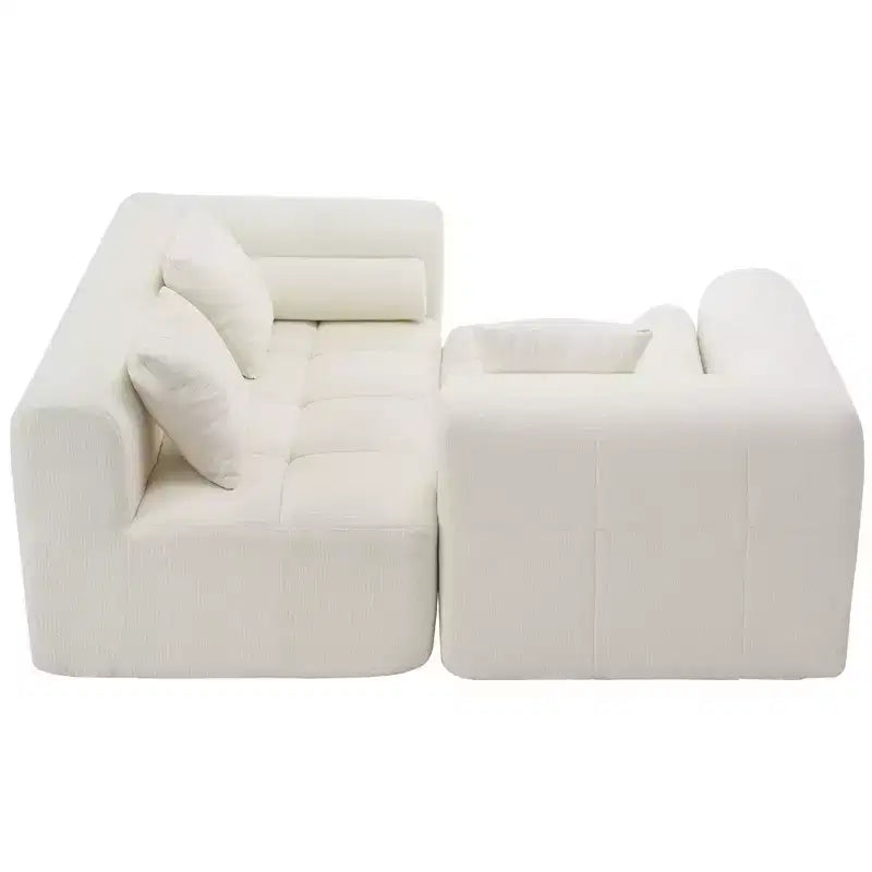 Whisen 101.2 Sectional Sofa Full-Compressed Sofa Modular Sofa Couch Free-combined Sofa